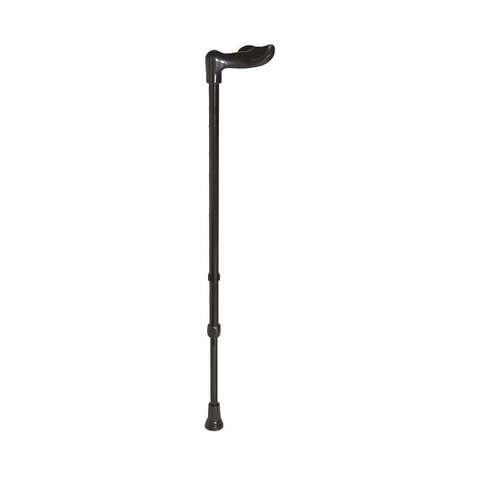 Rebotec Fischerstock - Walking Stick with Fischerstock Handle - Black , Left
