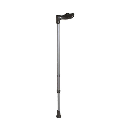 Rebotec Fischerstock - Walking Stick with Fischerstock Handle - Dark Silver , Left
