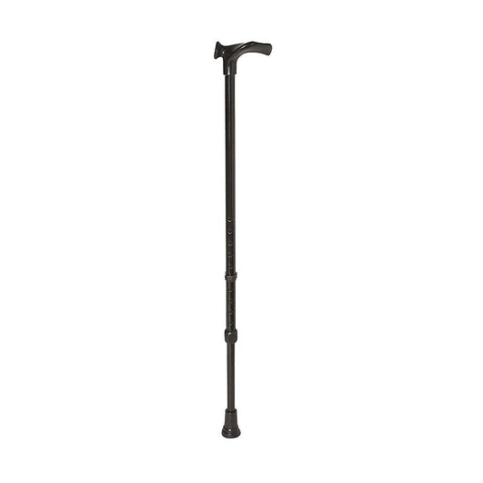 Rebotec Handy - Walking Stick with Anatomic Shaped Handle - Black , Left