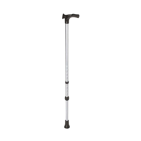 Rebotec Handy - Walking Stick with Anatomic Shaped Handle - Silver , Right