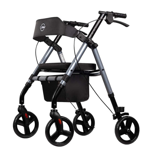 Classic Rollator, Mobility Walker - Midnight