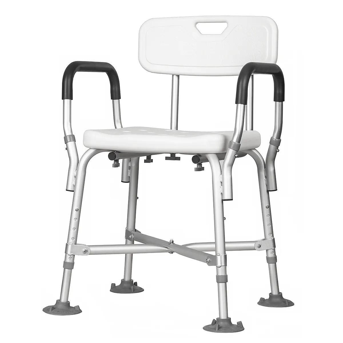 Shower Chair, Aluminium Rust Free, Adjustable Height - Heavy Duty