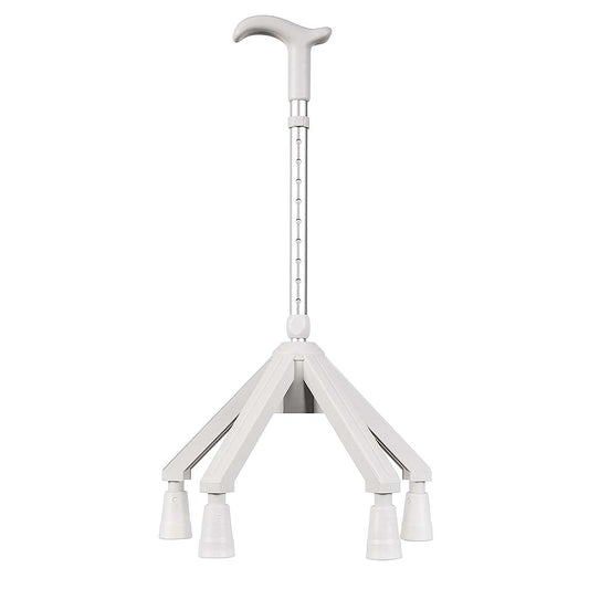 Rebotec Quadro - Stable 4 Point Walking Cane - Light Grey