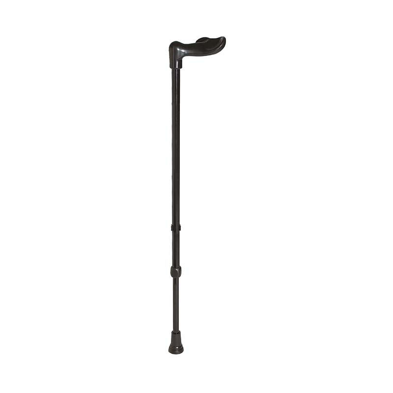Rebotec Fischerstock - Walking Stick with Fischerstock Handle - Black , Right