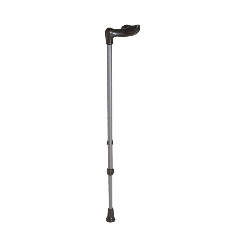 Rebotec Fischerstock - Walking Stick with Fischerstock Handle - Dark Silver , Right