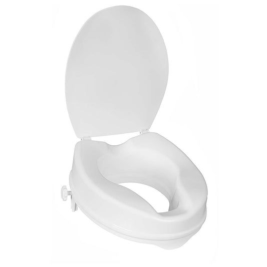 Raised Toilet Seat With Lid